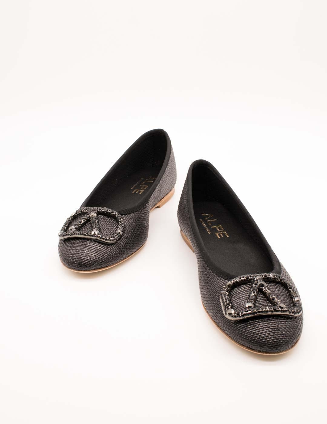 Bailarina Alpe 5417-22-05 Rafia Negro de Mujer