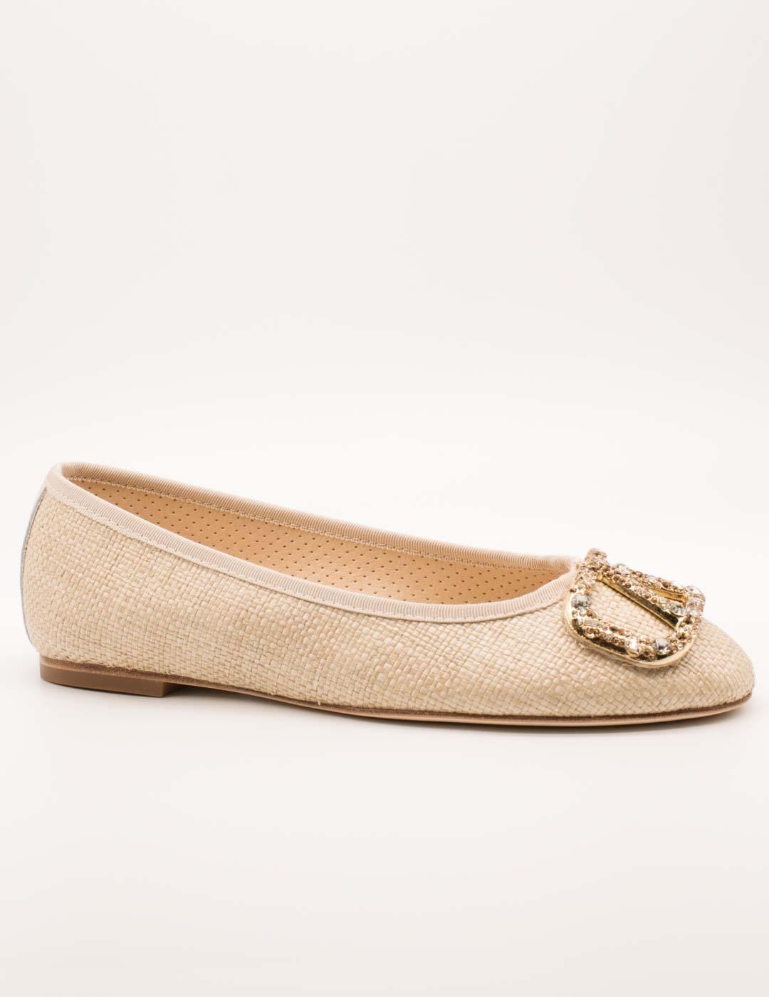 Bailarina Alpe 5417-22-06 Rafia Cream de Mujer