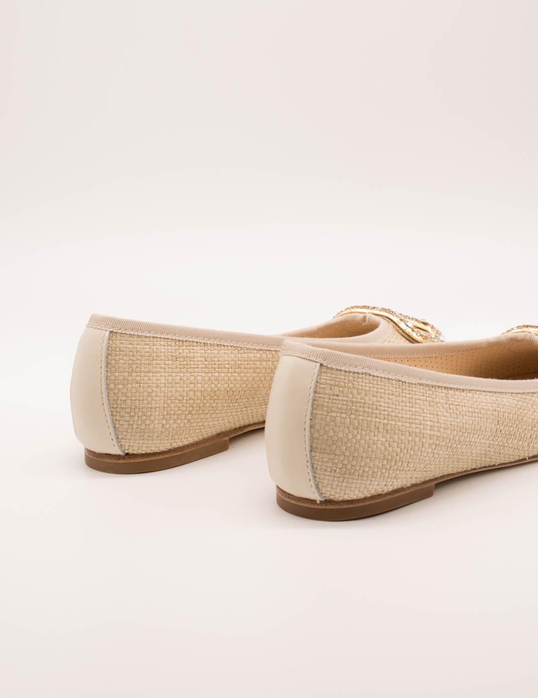 Bailarina Alpe 5417-22-06 Rafia Cream de Mujer