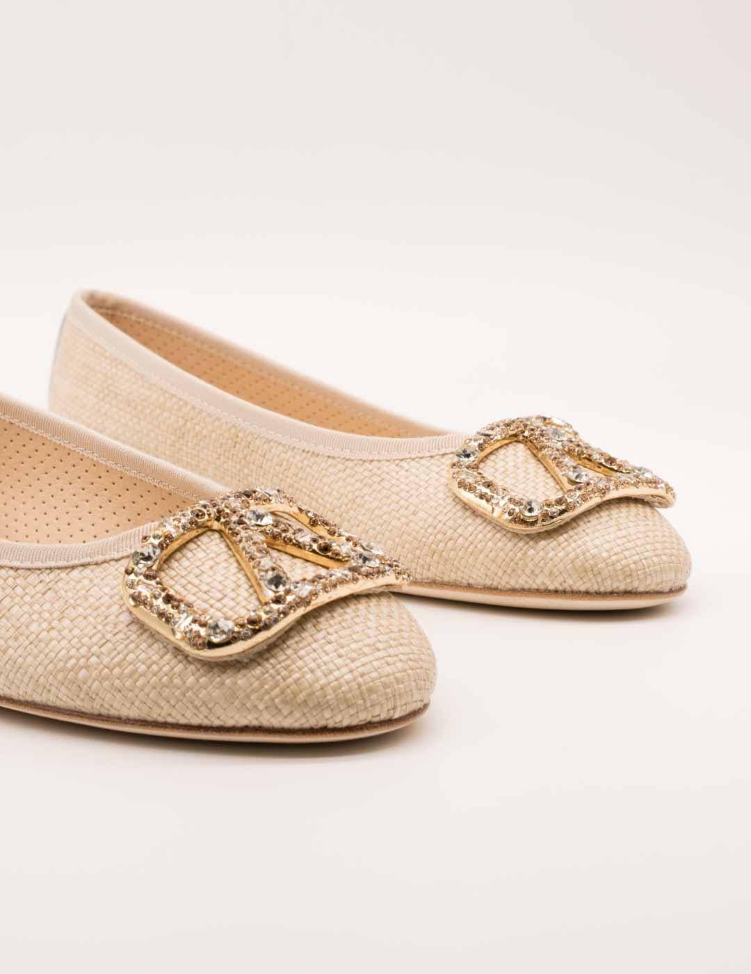 Bailarina Alpe 5417-22-06 Rafia Cream de Mujer