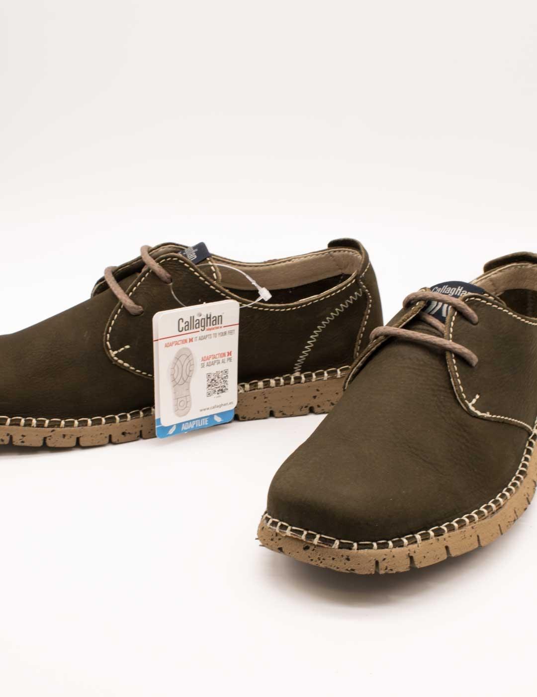 Zapato Callaghan 84702 Boston Kaki de Hombre