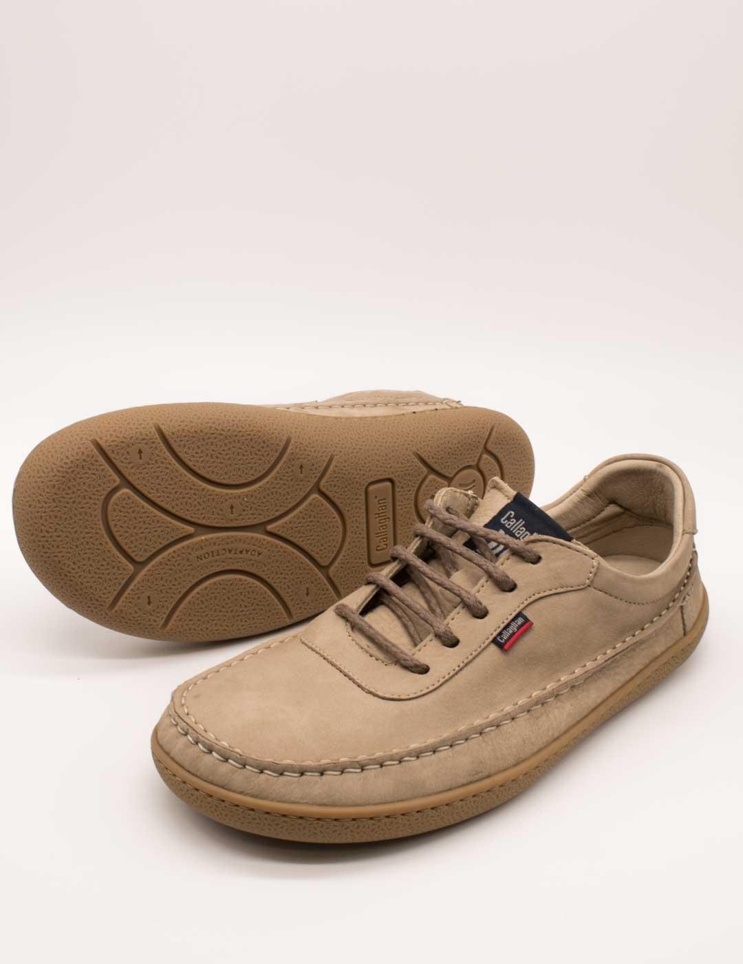 Zapato Callaghan 61903 Nobuk Soft Piedra de Hombre