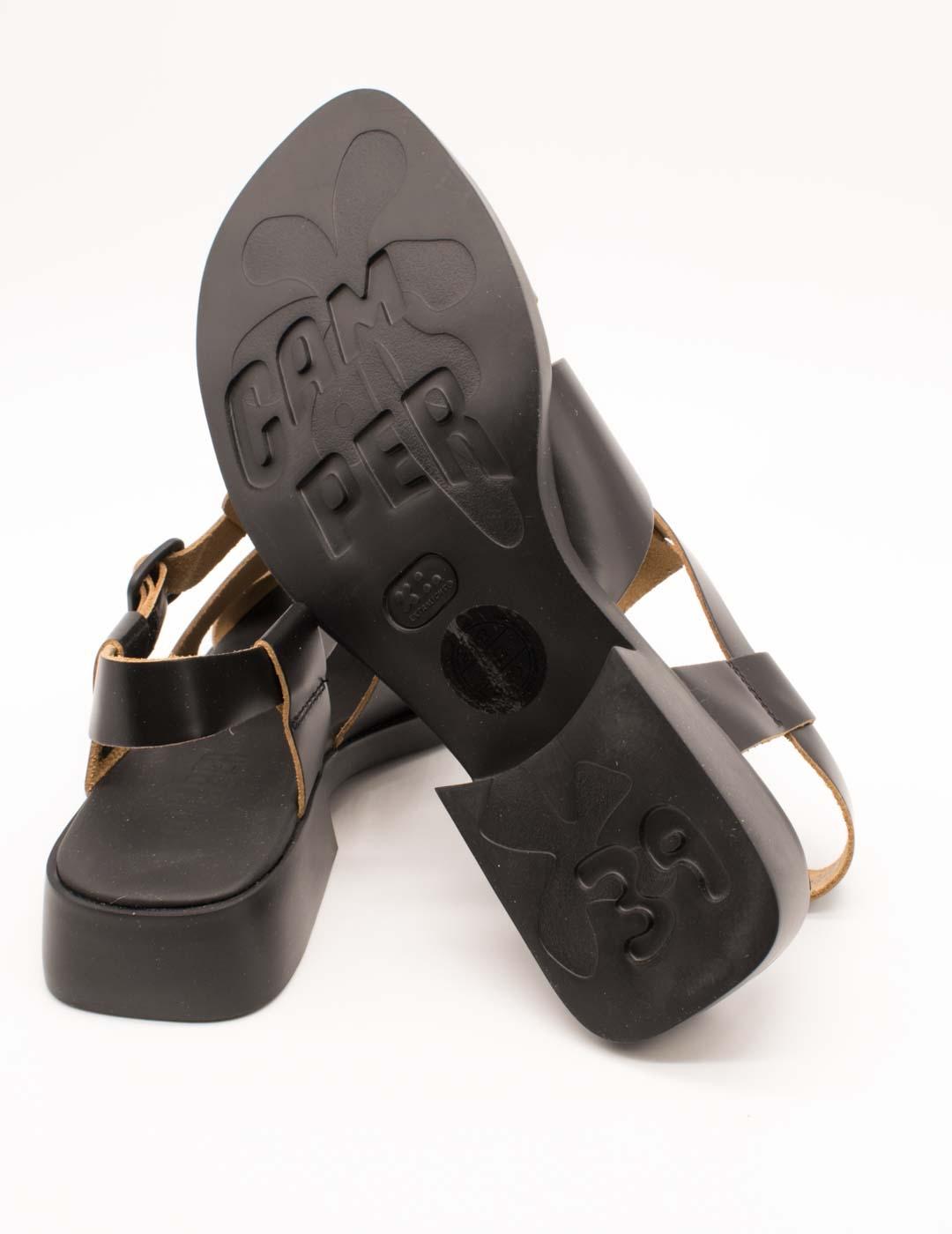 Sandalia Camper K201489-011 Dana Negro de Mujer
