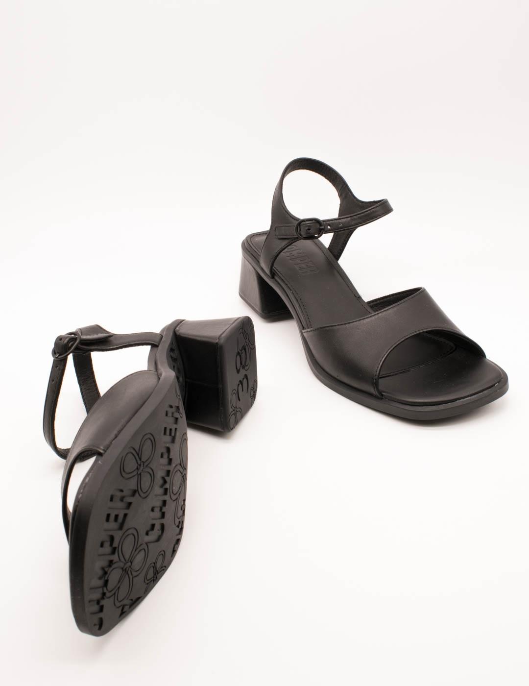 Sandalia Camper K201734-001 Kora Negro de Mujer