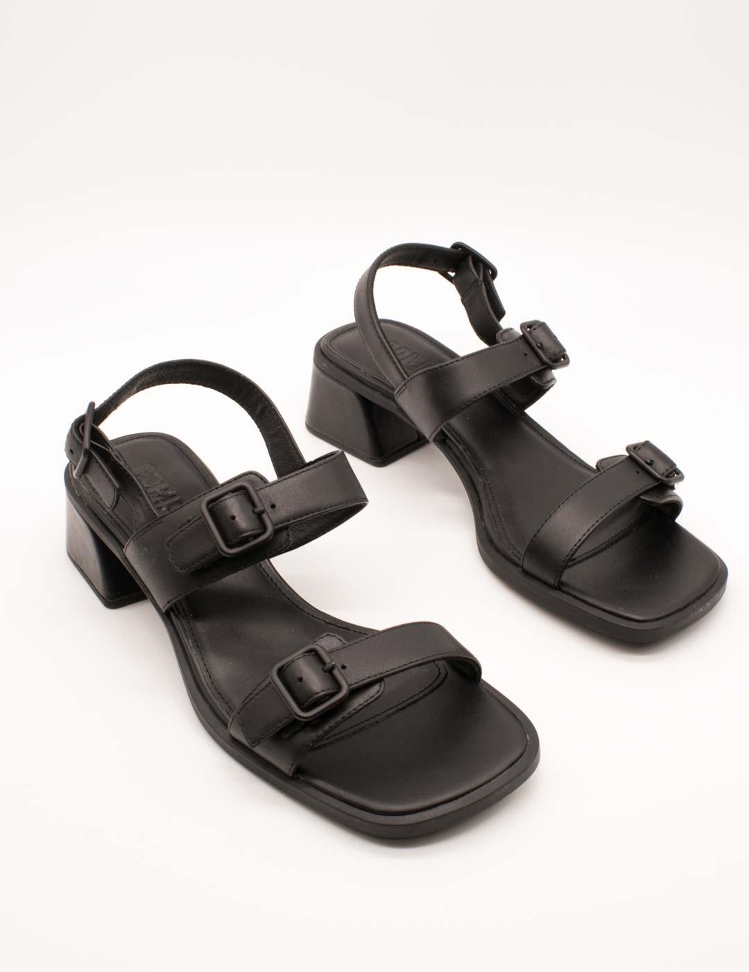 Sandalia Camper K201739-001 Kora Negro de Mujer