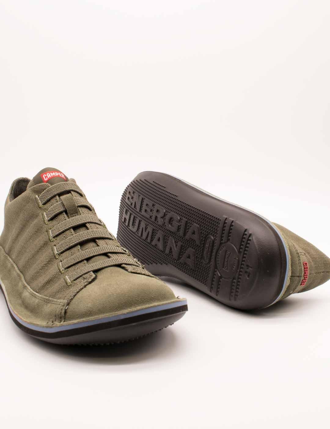 Zapato Camper 36791-076 Beetle Verde de Hombre