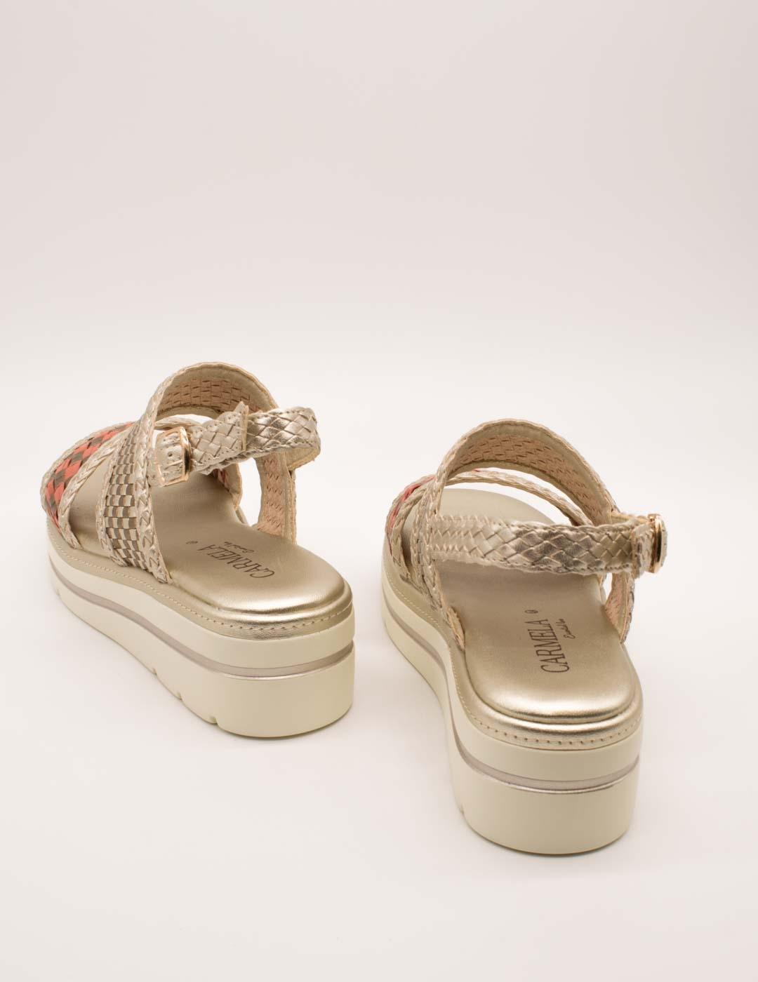 Sandalia Carmela 162255-01 Oro de Mujer