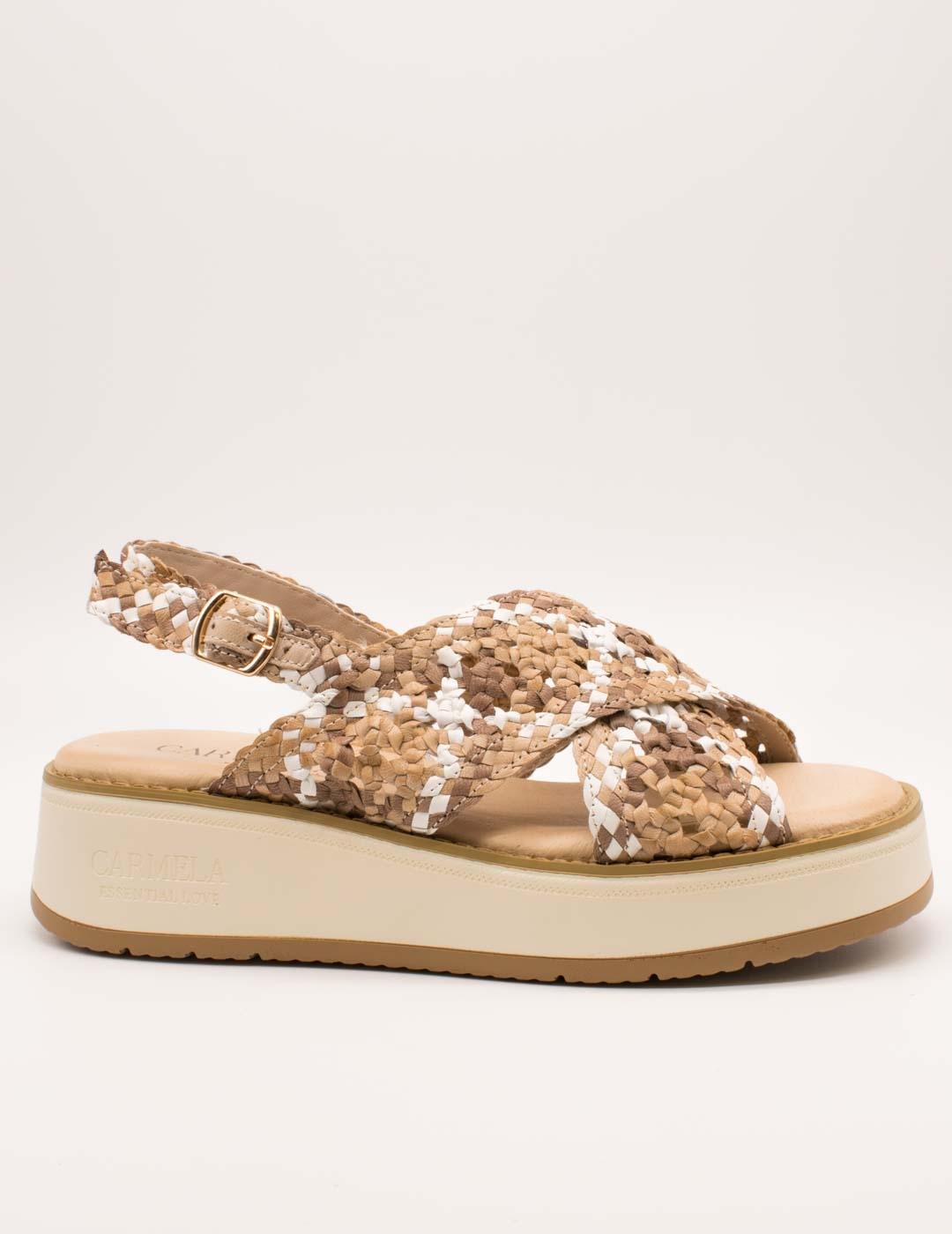 Sandalia Carmela 162306-02 Beige de Mujer