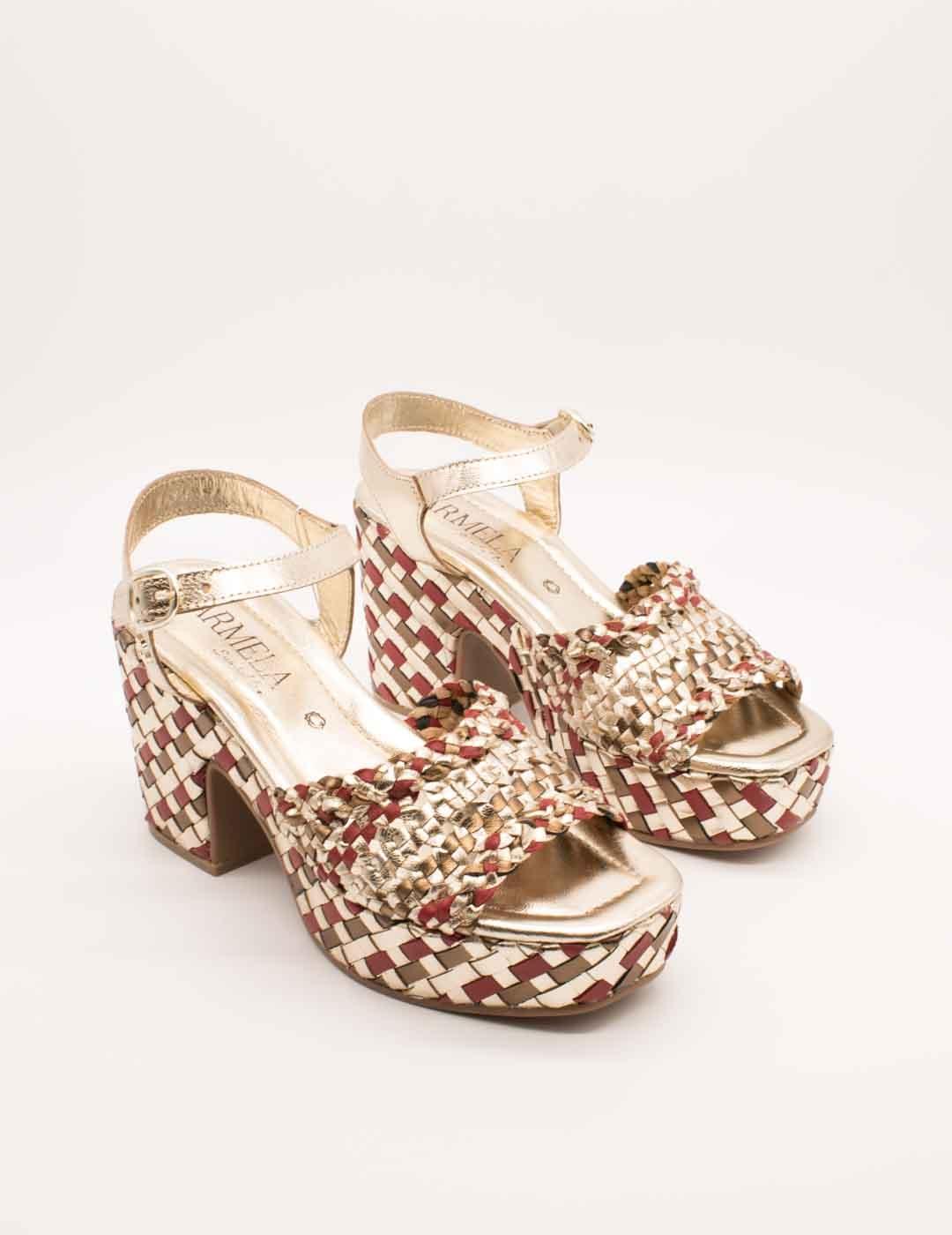 Sandalia Carmela 162224-02 Burdeos de Mujer