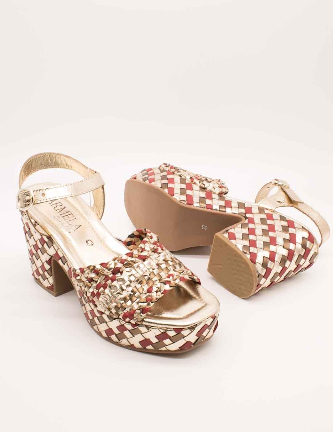 Sandalia Carmela 162224-02 Burdeos de Mujer