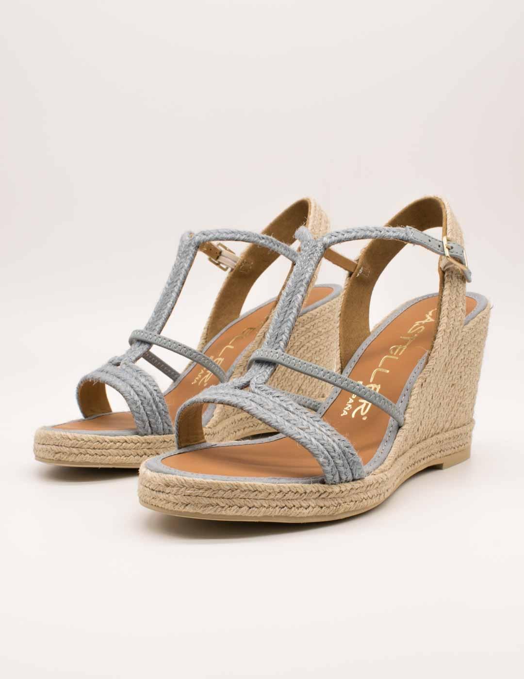 Esparto Casteller 49-21-936 Yute Azul Perla de Mujer