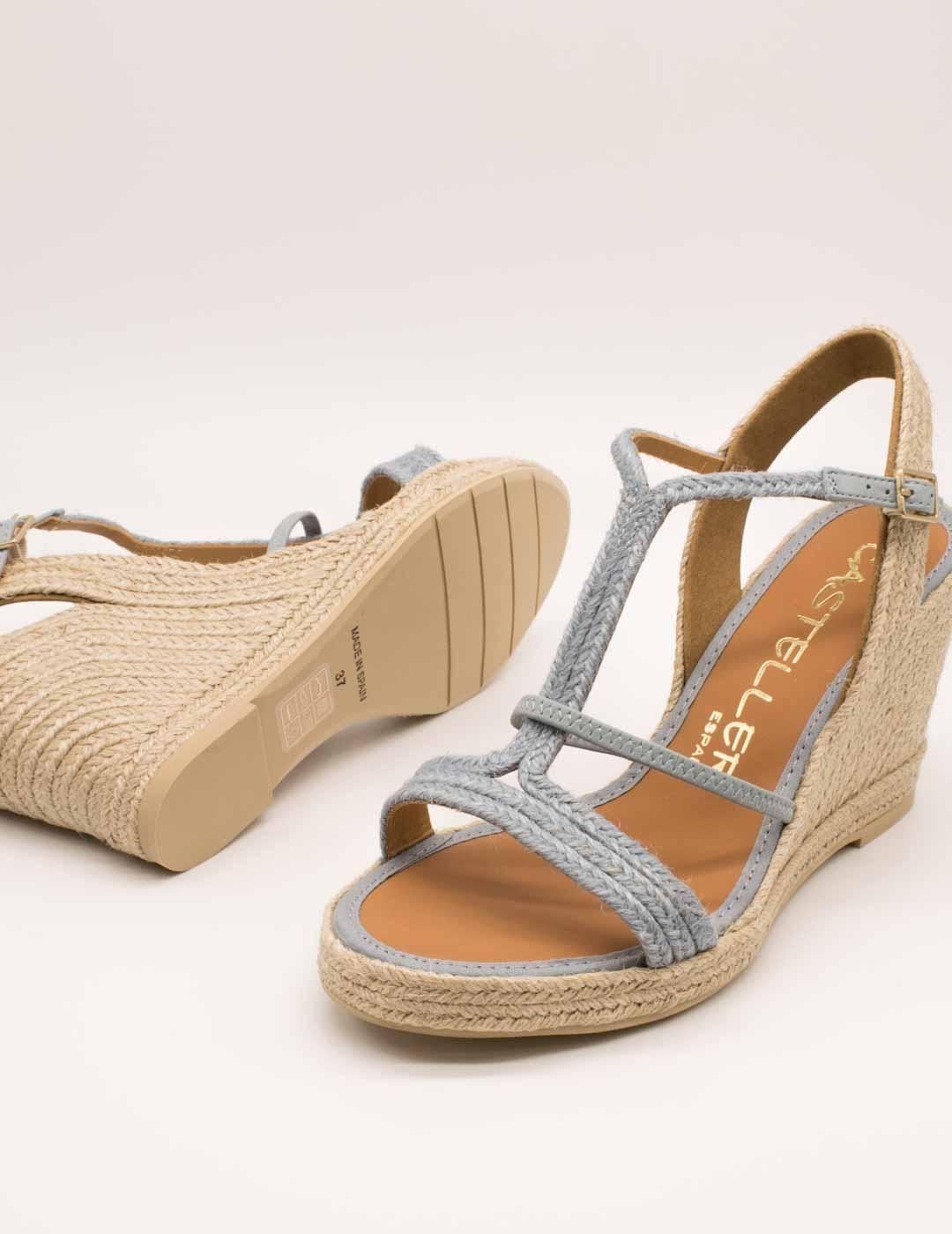 Esparto Casteller 49-21-936 Yute Azul Perla de Mujer