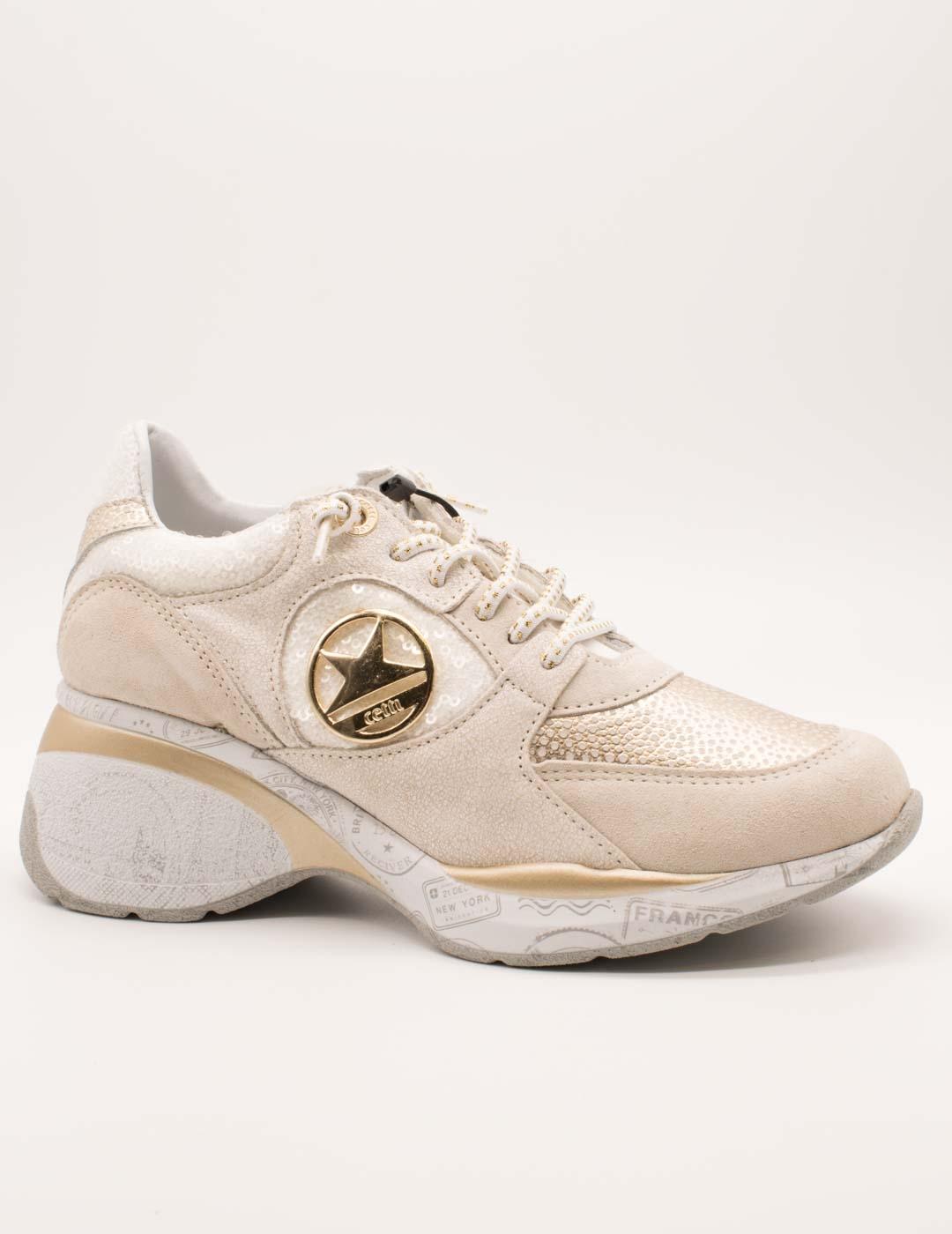 Deportivo Cetti C-1376 Ante Dolce Ivory de Mujer
