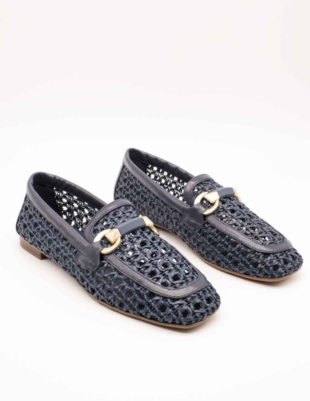 Zapato Be Free Anne-1579 Leather Blue de Mujer