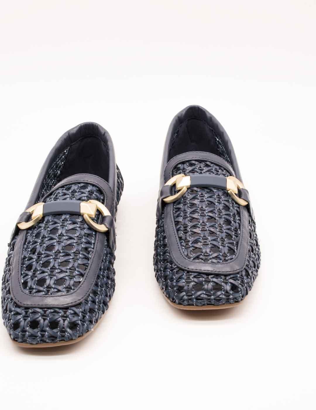 Zapato Be Free Anne-1579 Leather Blue de Mujer