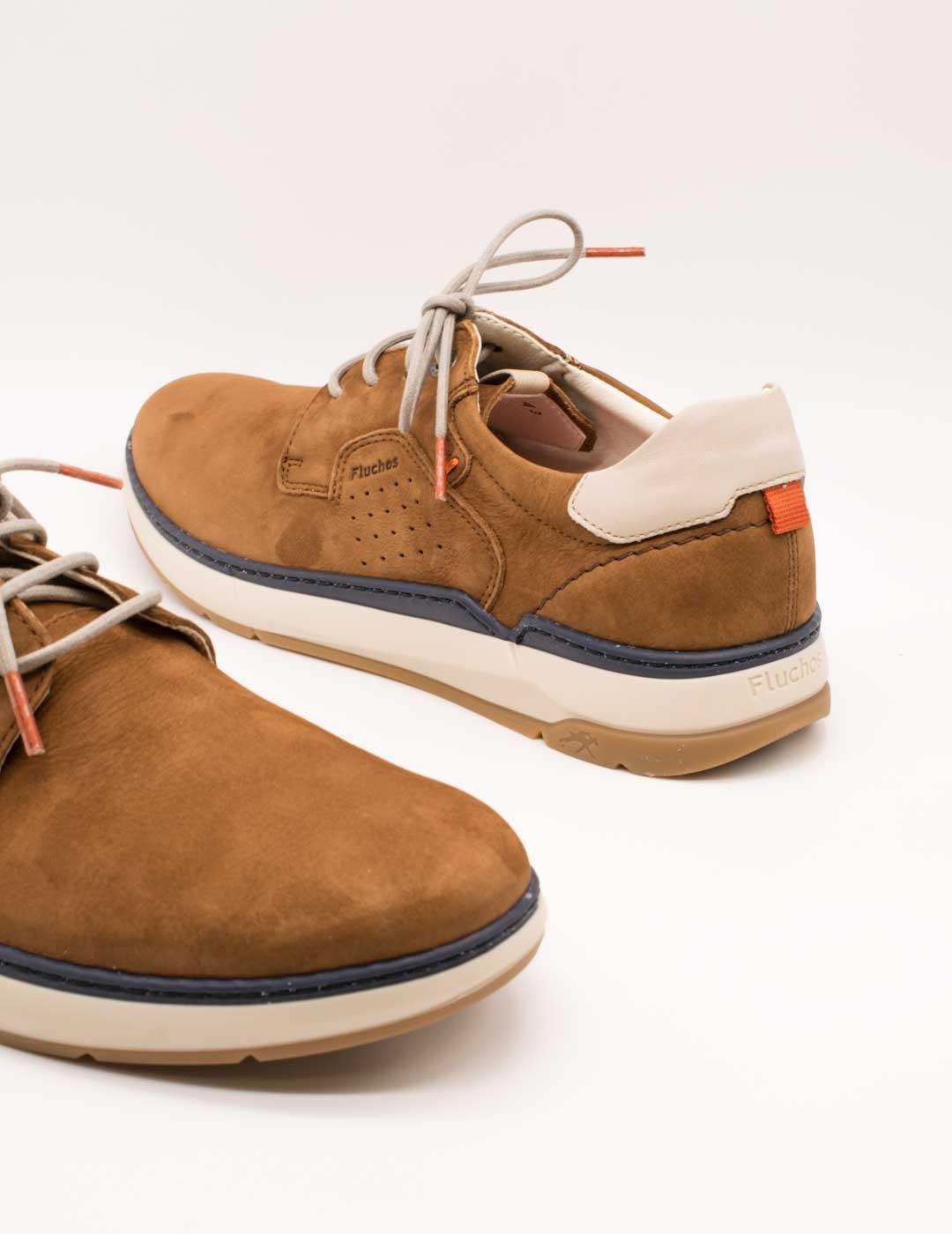 Zapato Fluchos F2212 Nobuck Delbuck Cuero de Hombre