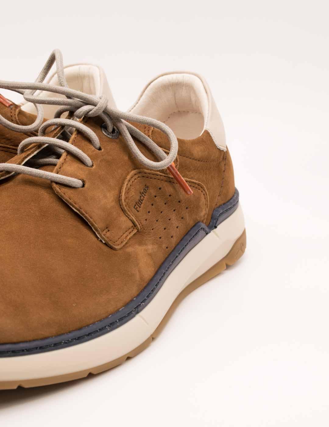 Zapato Fluchos F2212 Nobuck Delbuck Cuero de Hombre