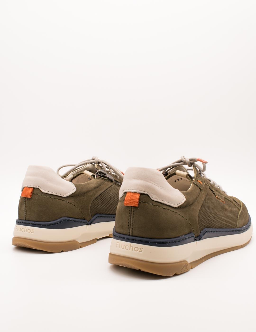 Zapato Fluchos F2211 Nobuck Delbuck Stone de Hombre