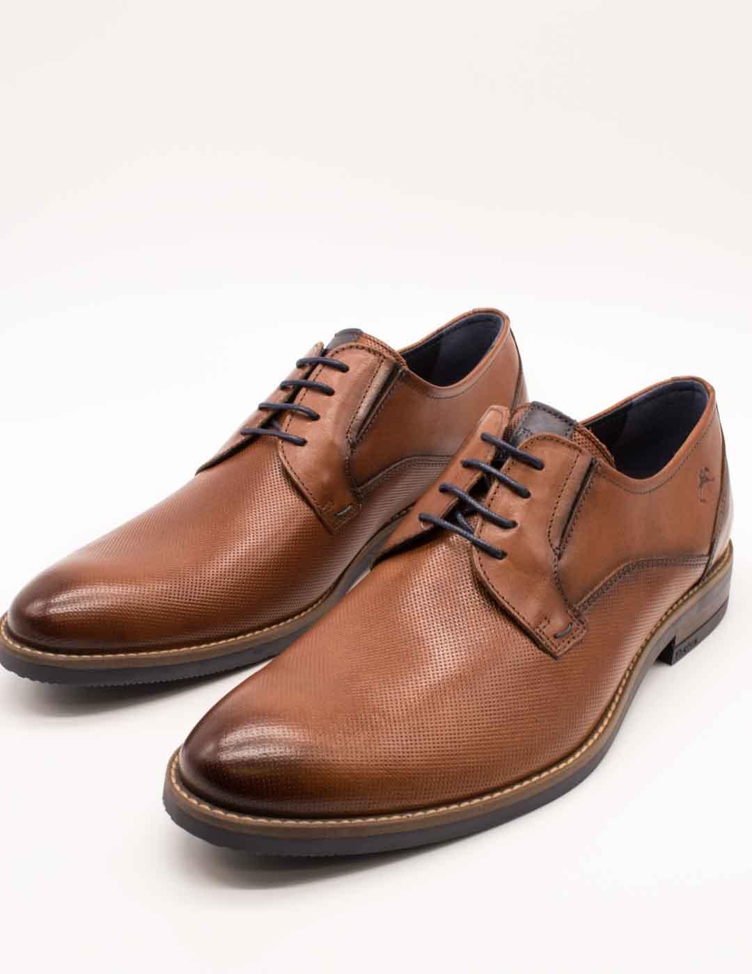 Zapato Fluchos F1631 Piel Memory Cuero de Hombre