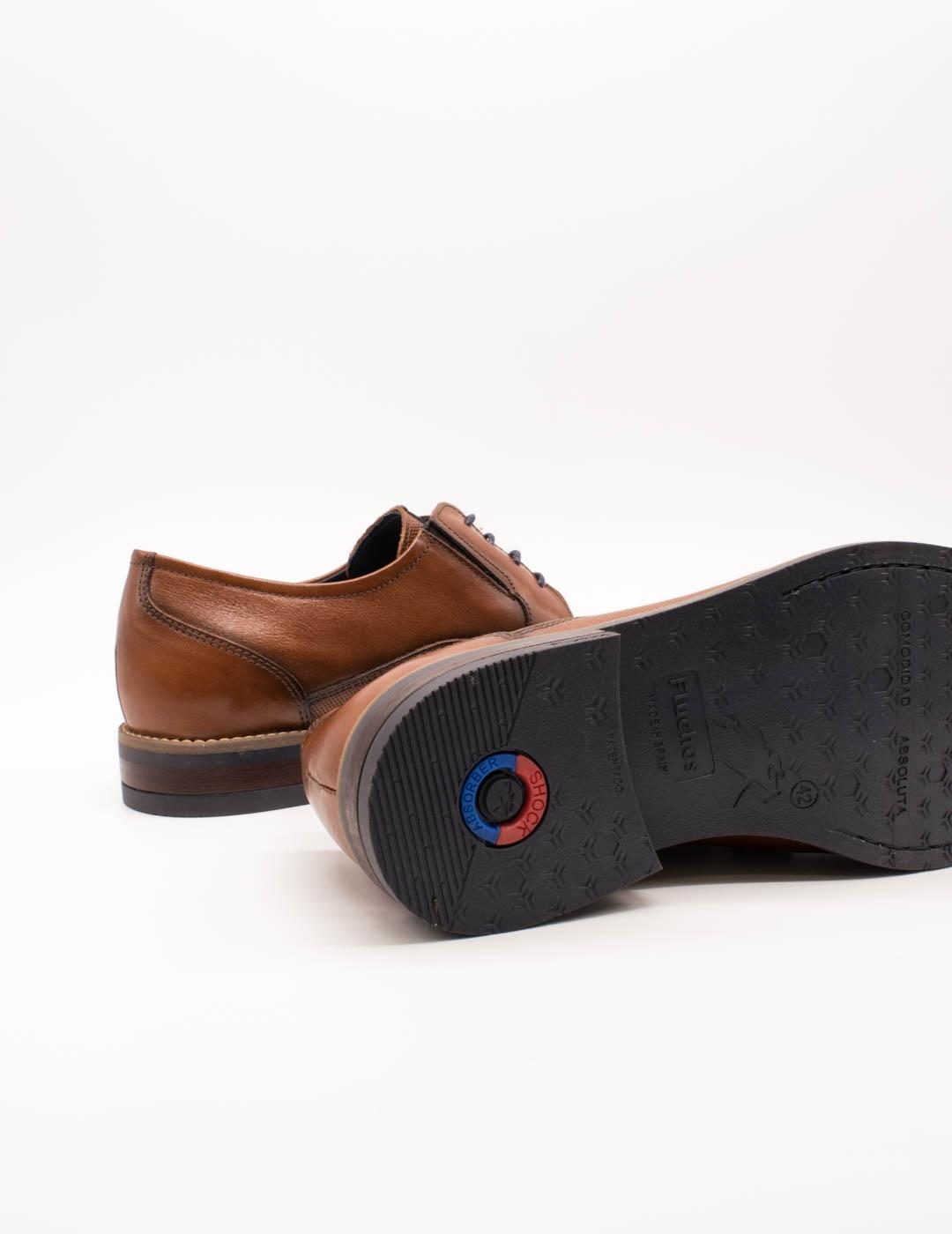 Zapato Fluchos F1631 Piel Memory Cuero de Hombre