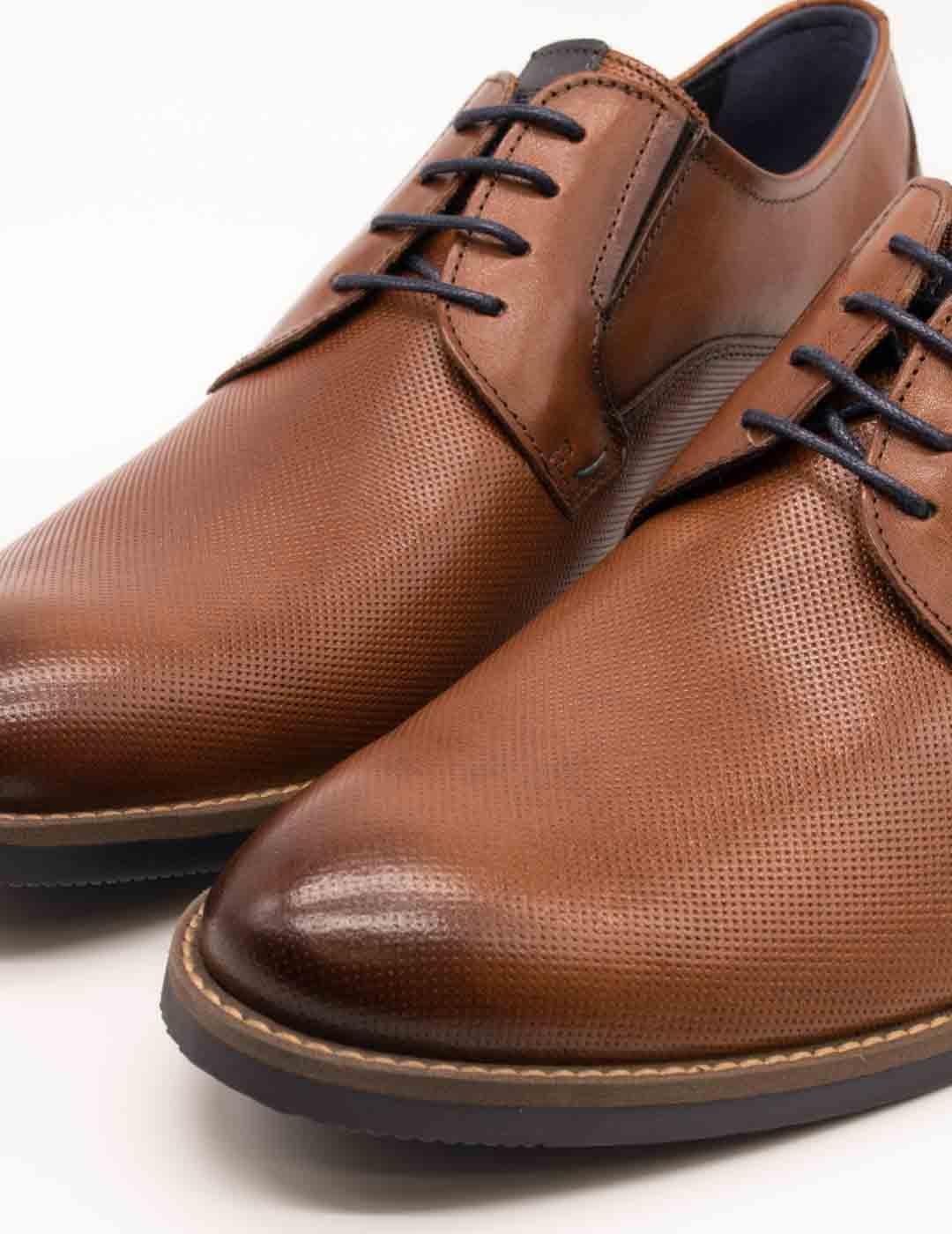 Zapato Fluchos F1631 Piel Memory Cuero de Hombre