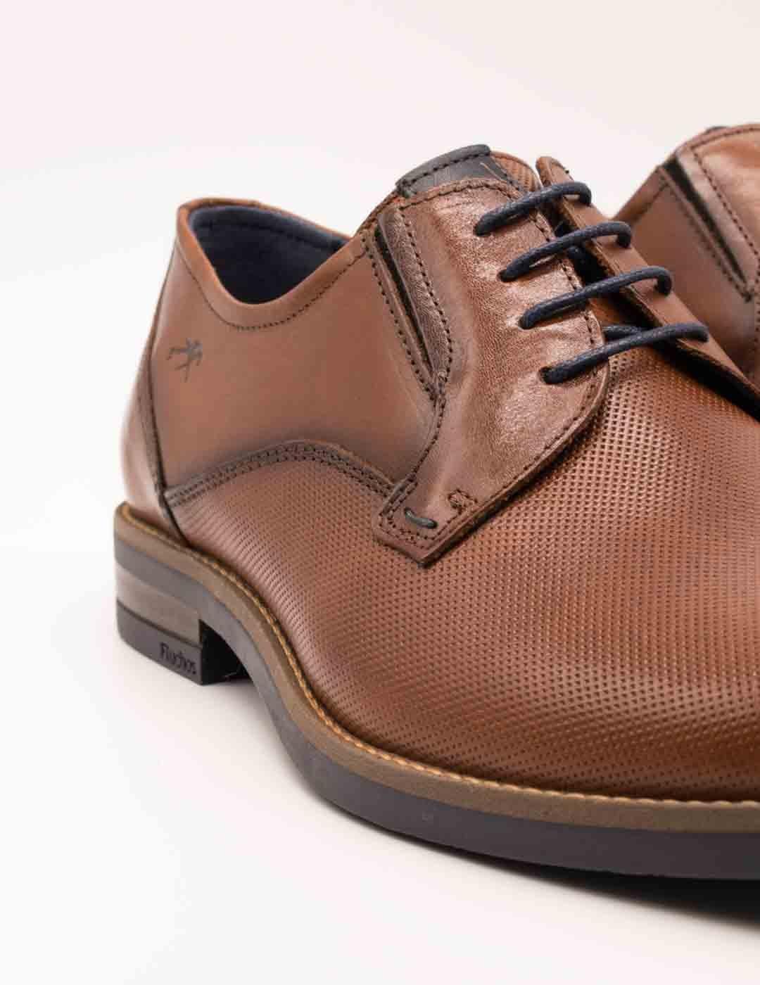 Zapato Fluchos F1631 Piel Memory Cuero de Hombre