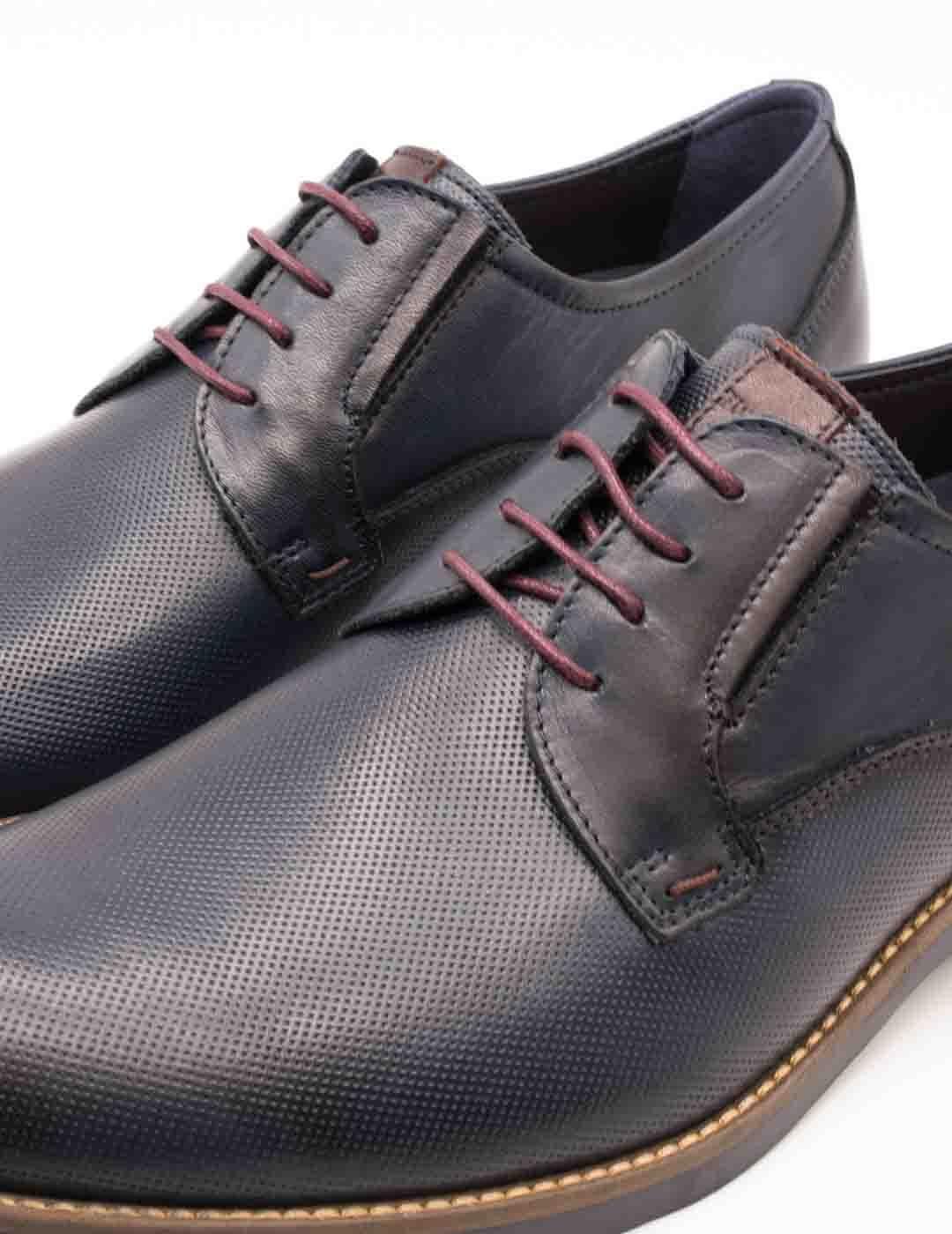 Zapato Fluchos F1631 Piel Memory Oceano de Hombre