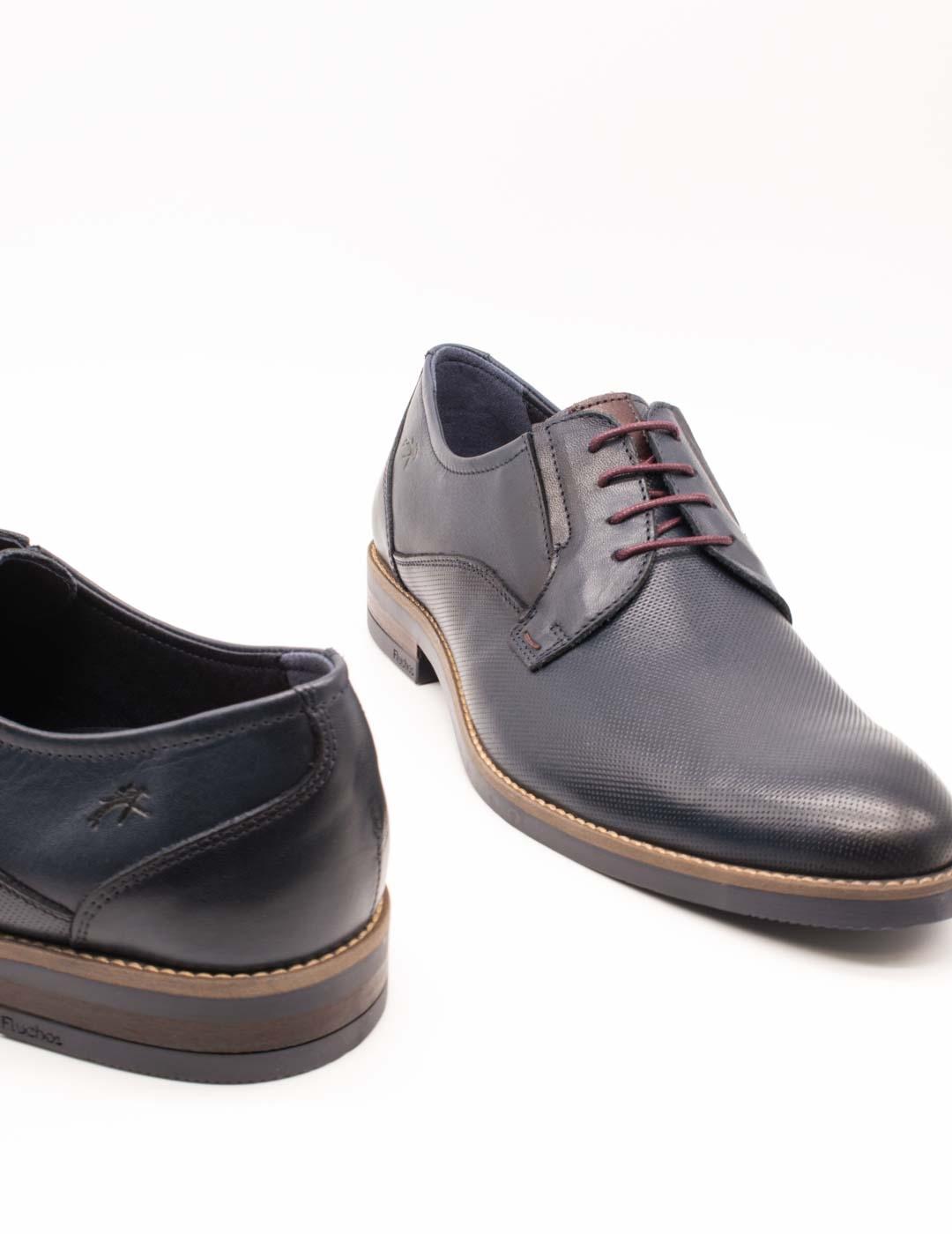 Zapato Fluchos F1631 Piel Memory Oceano de Hombre