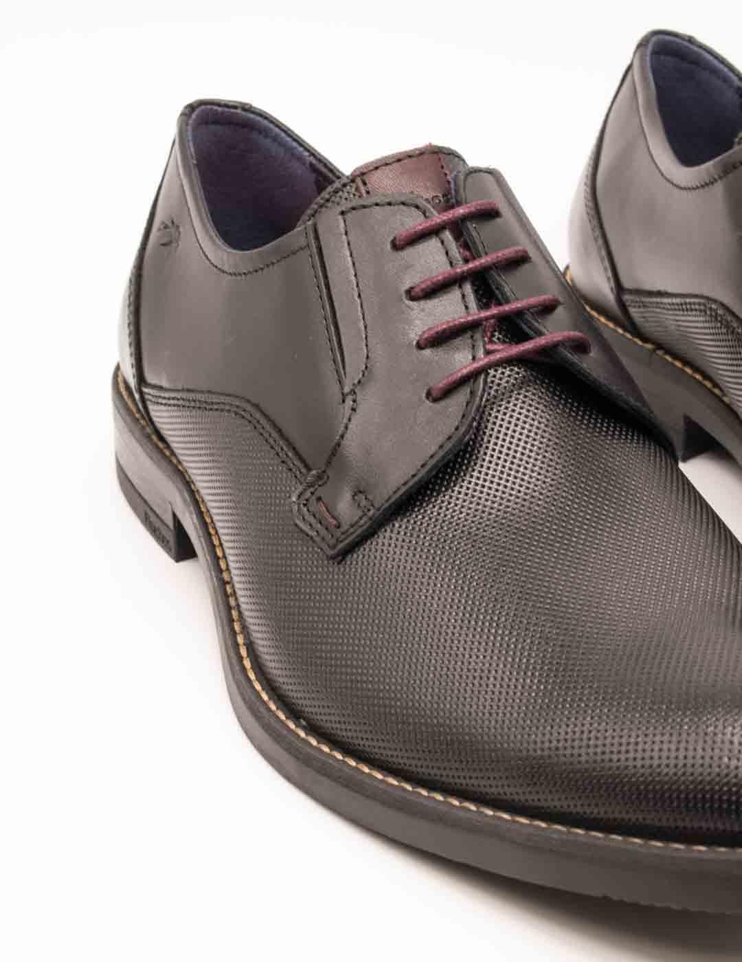 Zapato Fluchos F1631 Piel Memory Negro de Hombre