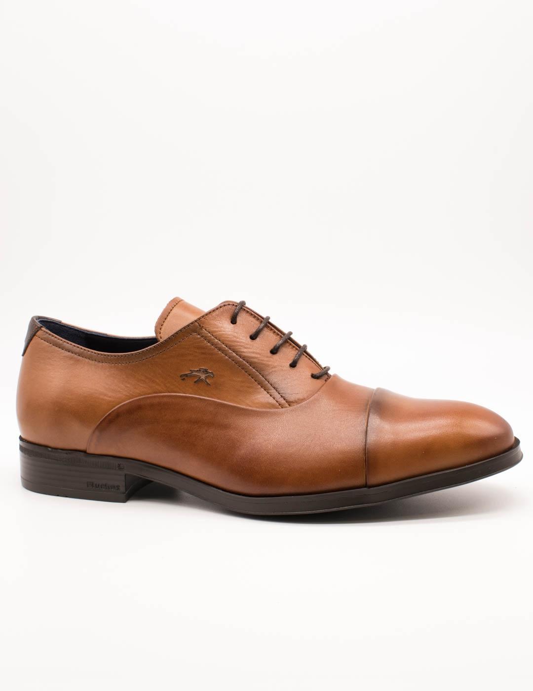 Zapato Fluchos F1837 Piel Habana Cuero de Hombre