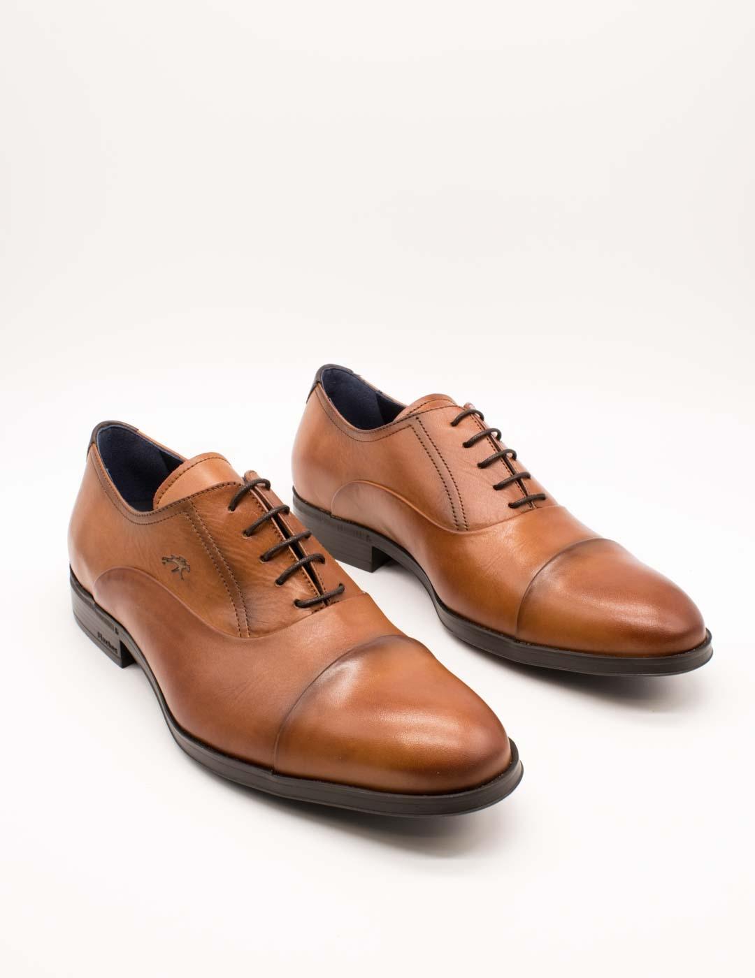 Zapato Fluchos F1837 Piel Habana Cuero de Hombre