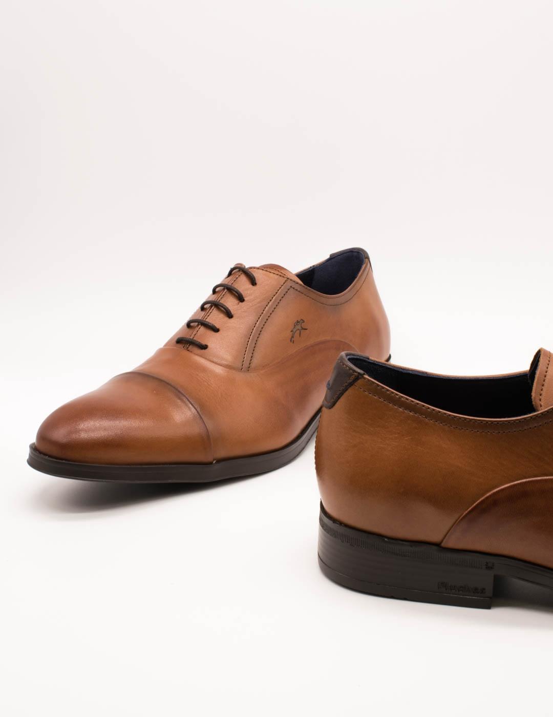 Zapato Fluchos F1837 Piel Habana Cuero de Hombre