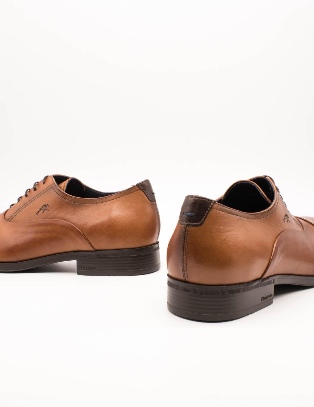 Zapato Fluchos F1837 Piel Habana Cuero de Hombre