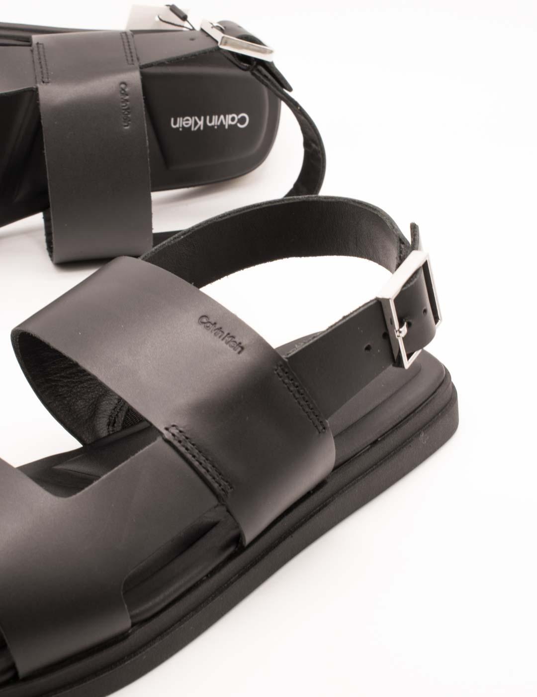 Sandalia Calvin Klein HM01736-BEH Black de Hombre