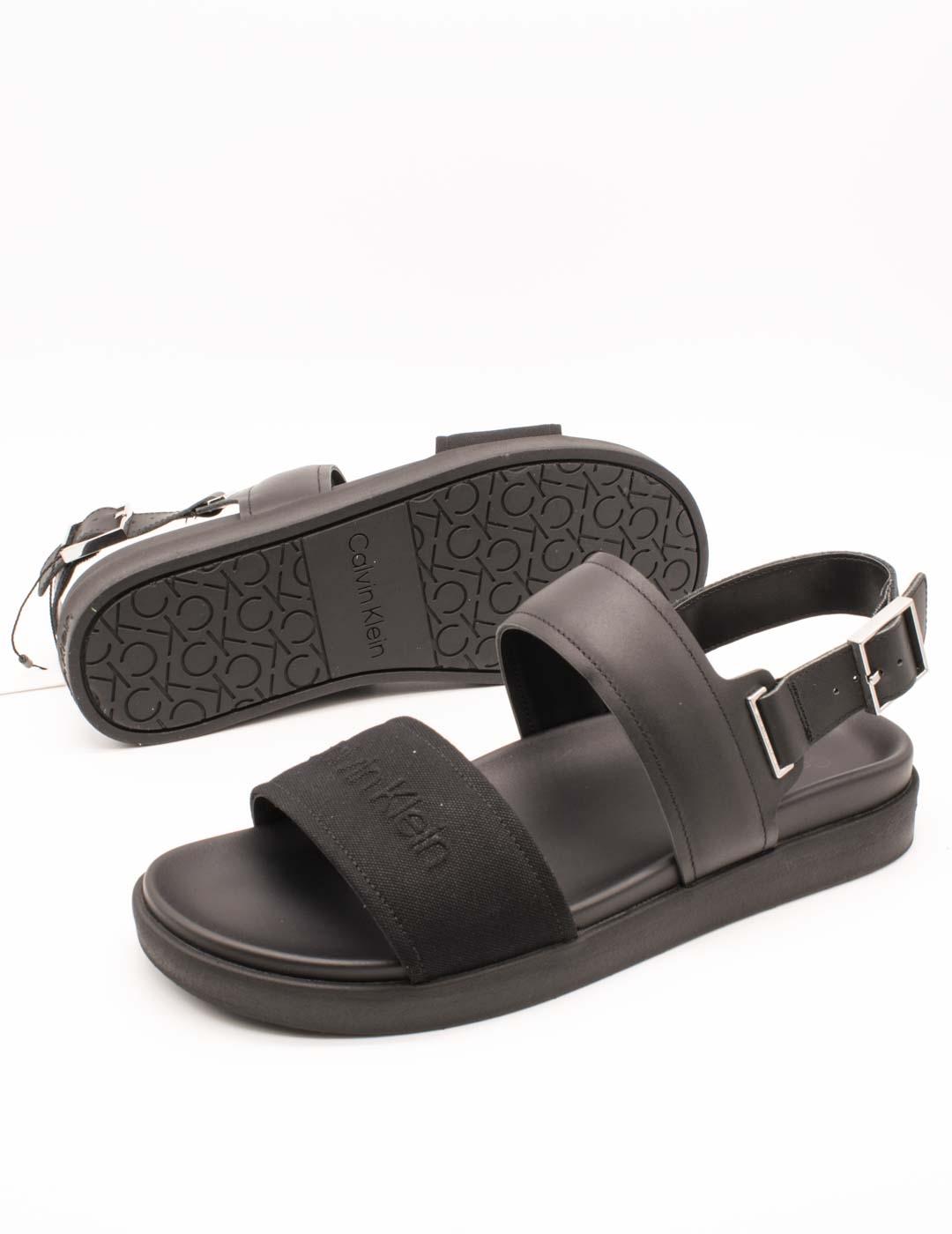 Sandalia Calvin Klein HM01742-BEH Black de Hombre