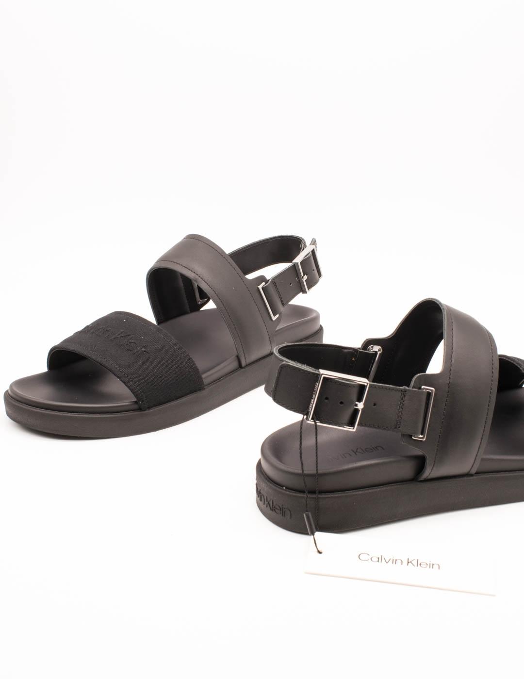 Sandalia Calvin Klein HM01742-BEH Black de Hombre