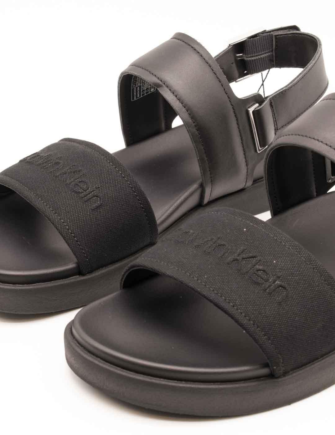 Sandalia Calvin Klein HM01742-BEH Black de Hombre