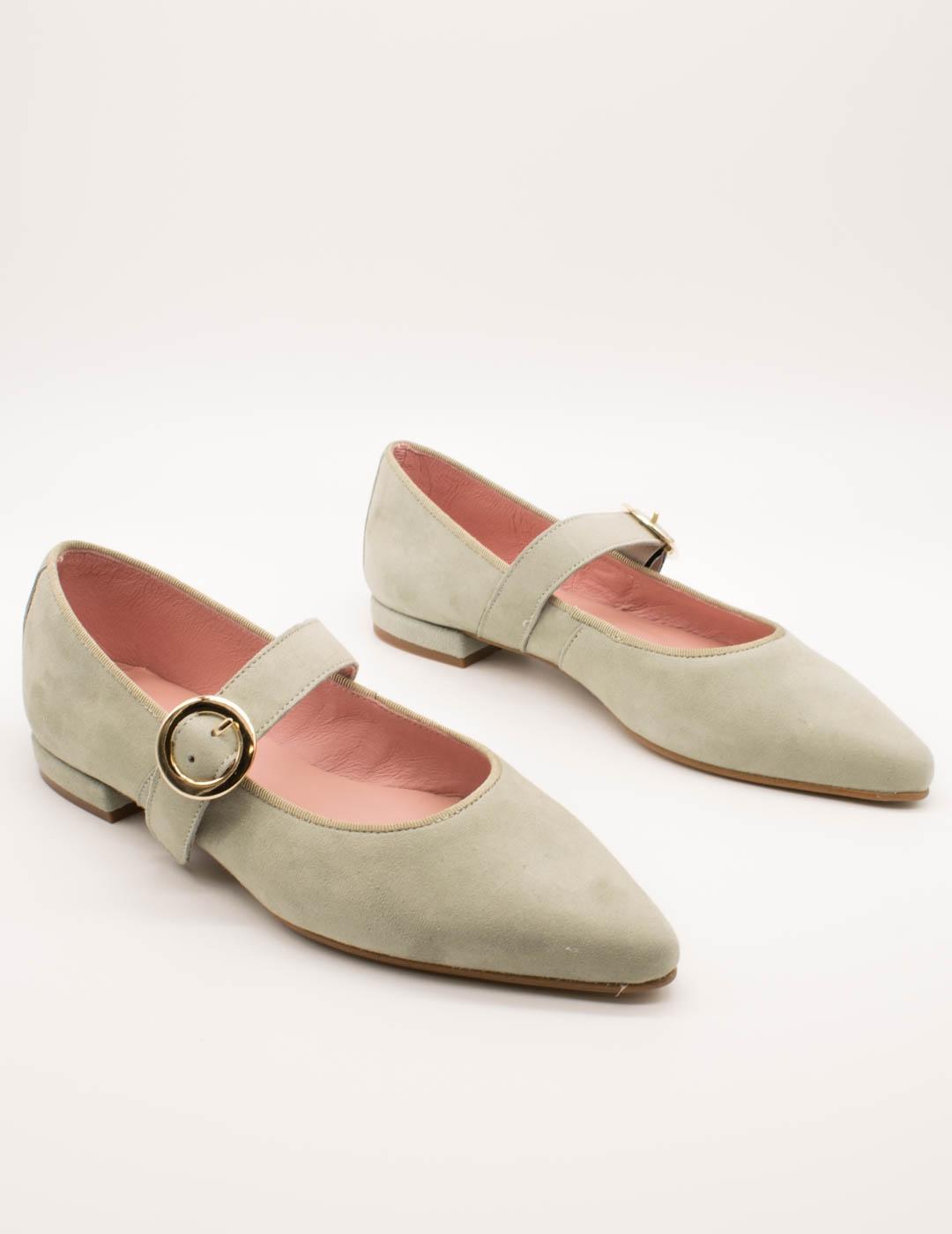 Bailarina Euforia 569 Ante Pistacho de Mujer