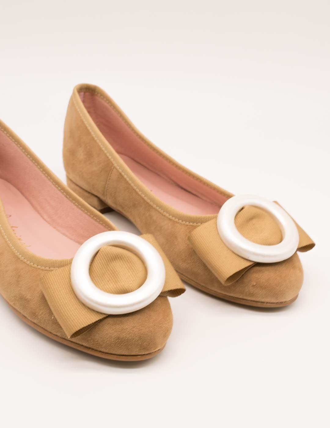 Bailarina Euforia Encina Ante Taupe de Mujer