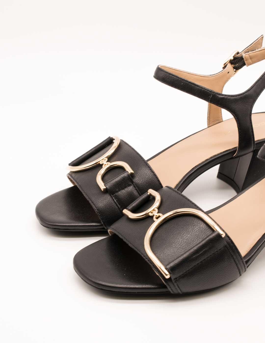 Sandalia Geox D35RNB 000TU C9997 New Eraklia Negro de Mujer