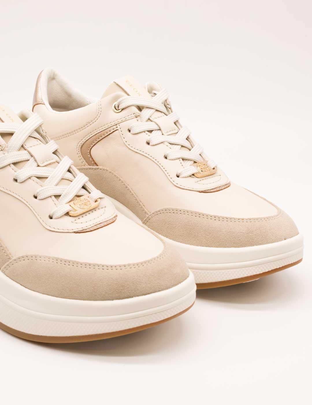 Deportivo Geox D46WTD 08504 C1122 Spherica Beige de Mujer