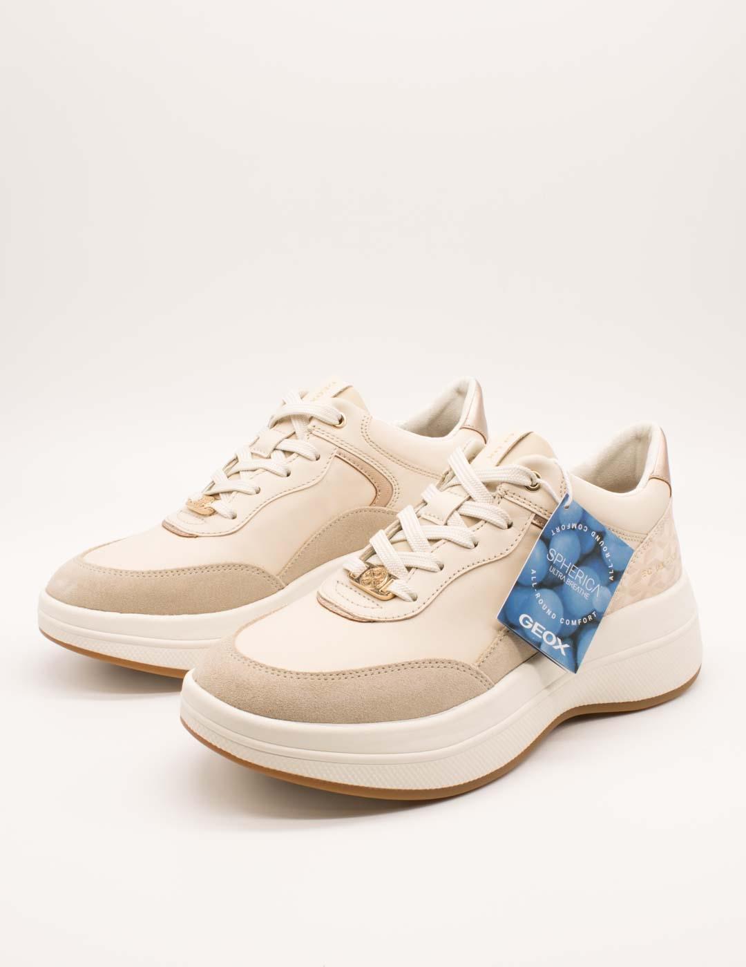 Deportivo Geox D46WTD 08504 C1122 Spherica Beige de Mujer