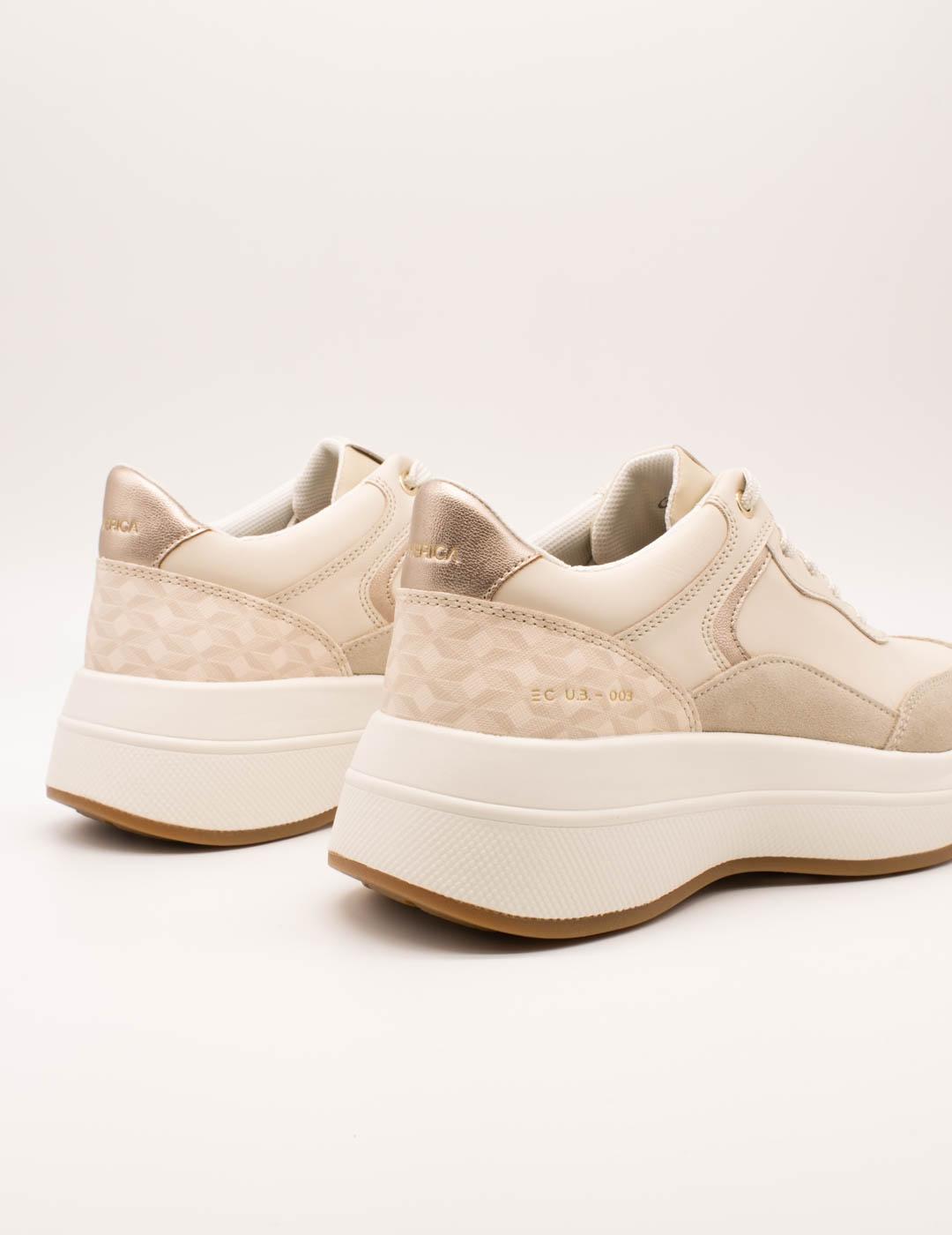 Deportivo Geox D46WTD 08504 C1122 Spherica Beige de Mujer