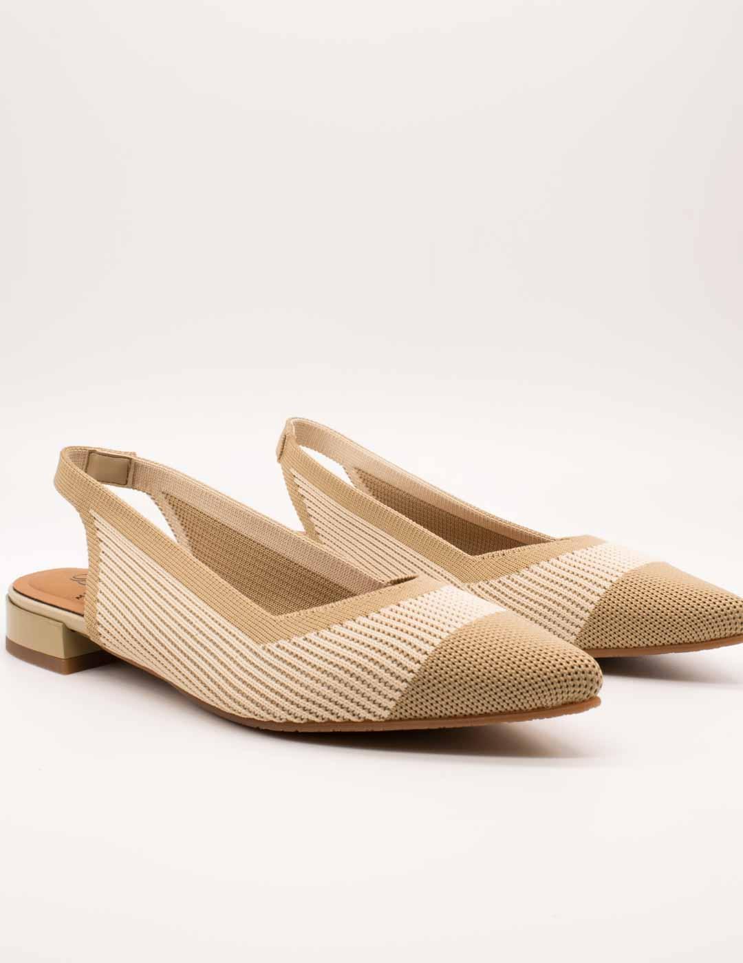 Zapato Miss Elastic 076411-65-3V Bay Crema-Avena de Mujer