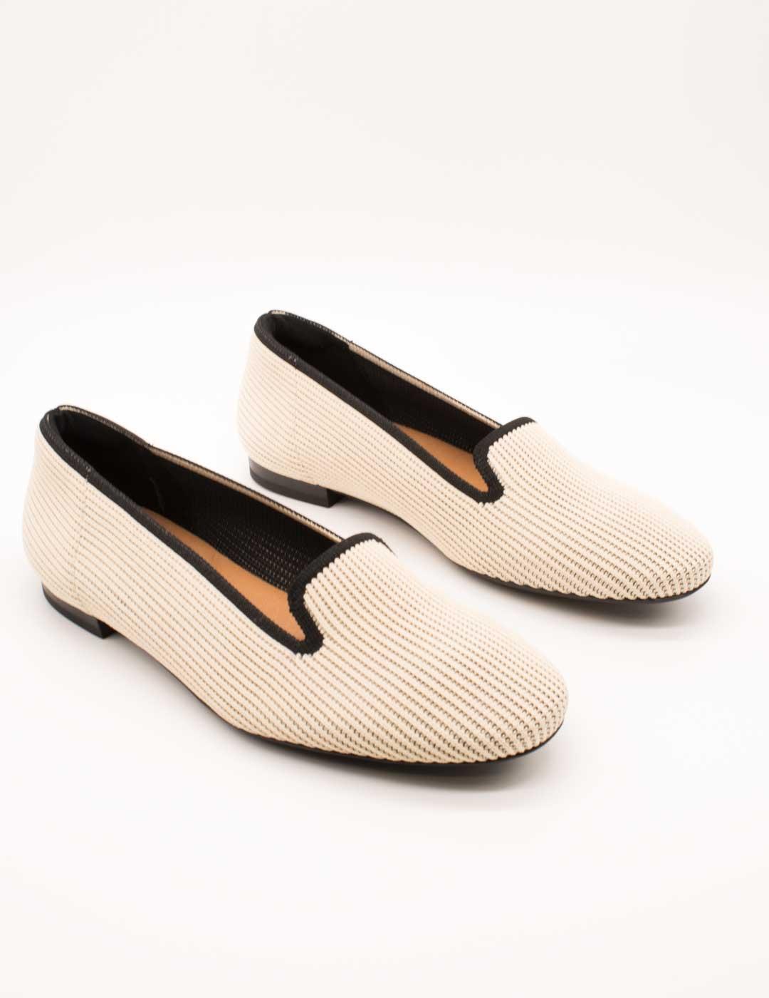 Zapato Miss Elastiic 076544-65-77 Calpe Crema de Mujer