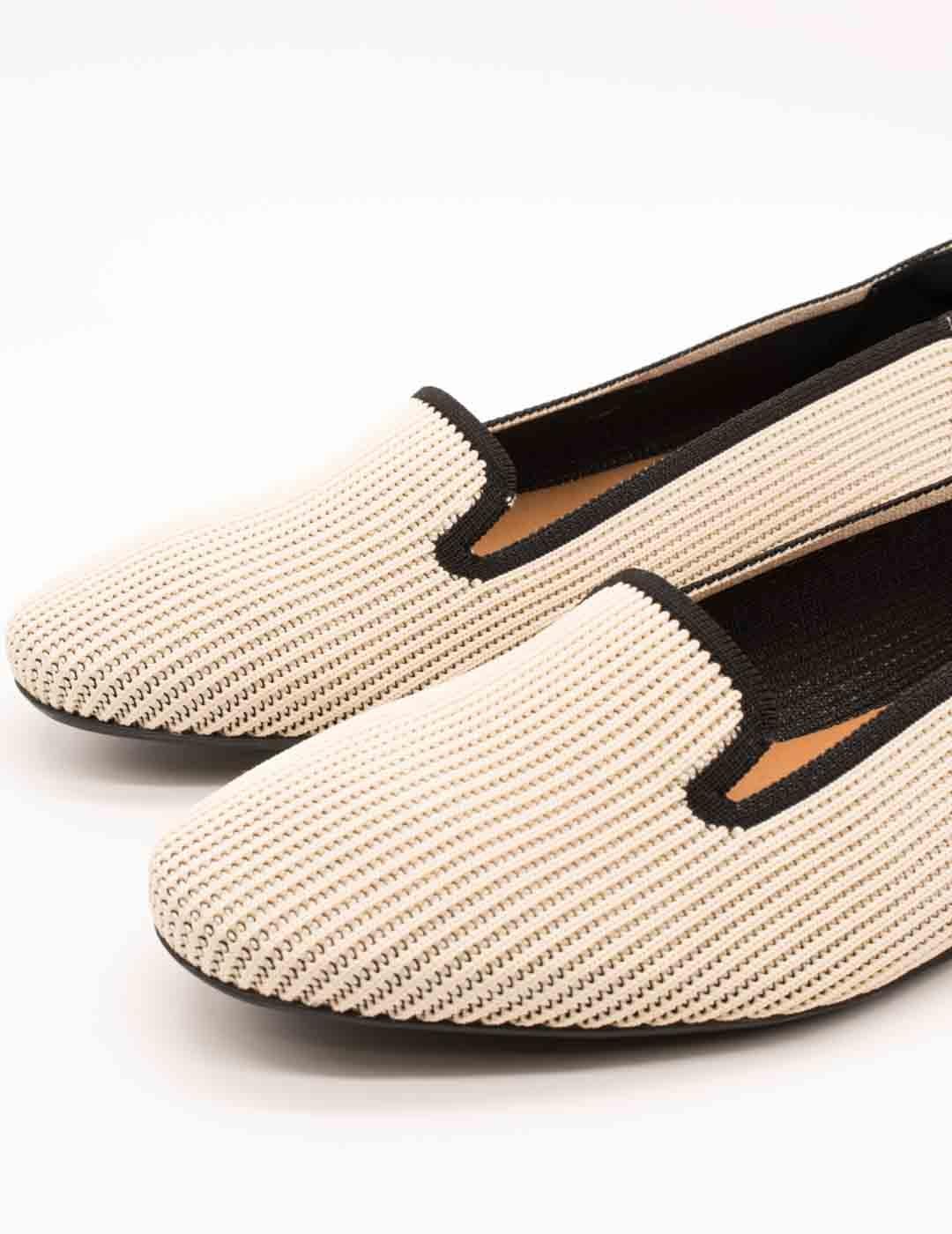 Zapato Miss Elastiic 076544-65-77 Calpe Crema de Mujer