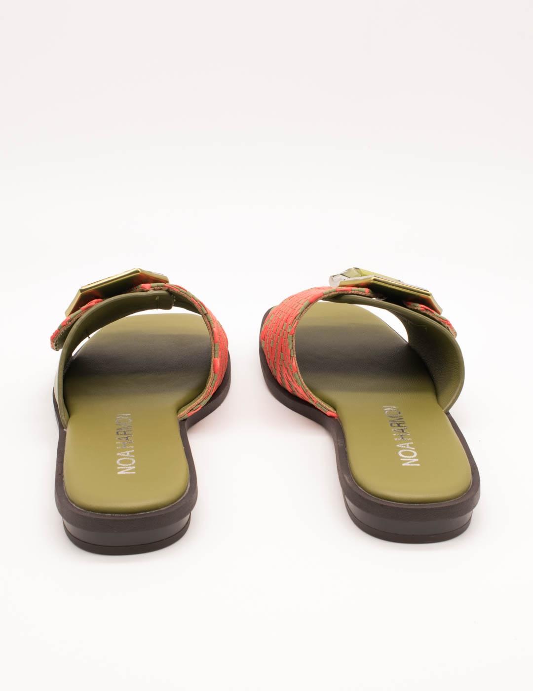 Sandalia Noa Harmon 009984-0M33 Squash Multi Kaki de Mujer