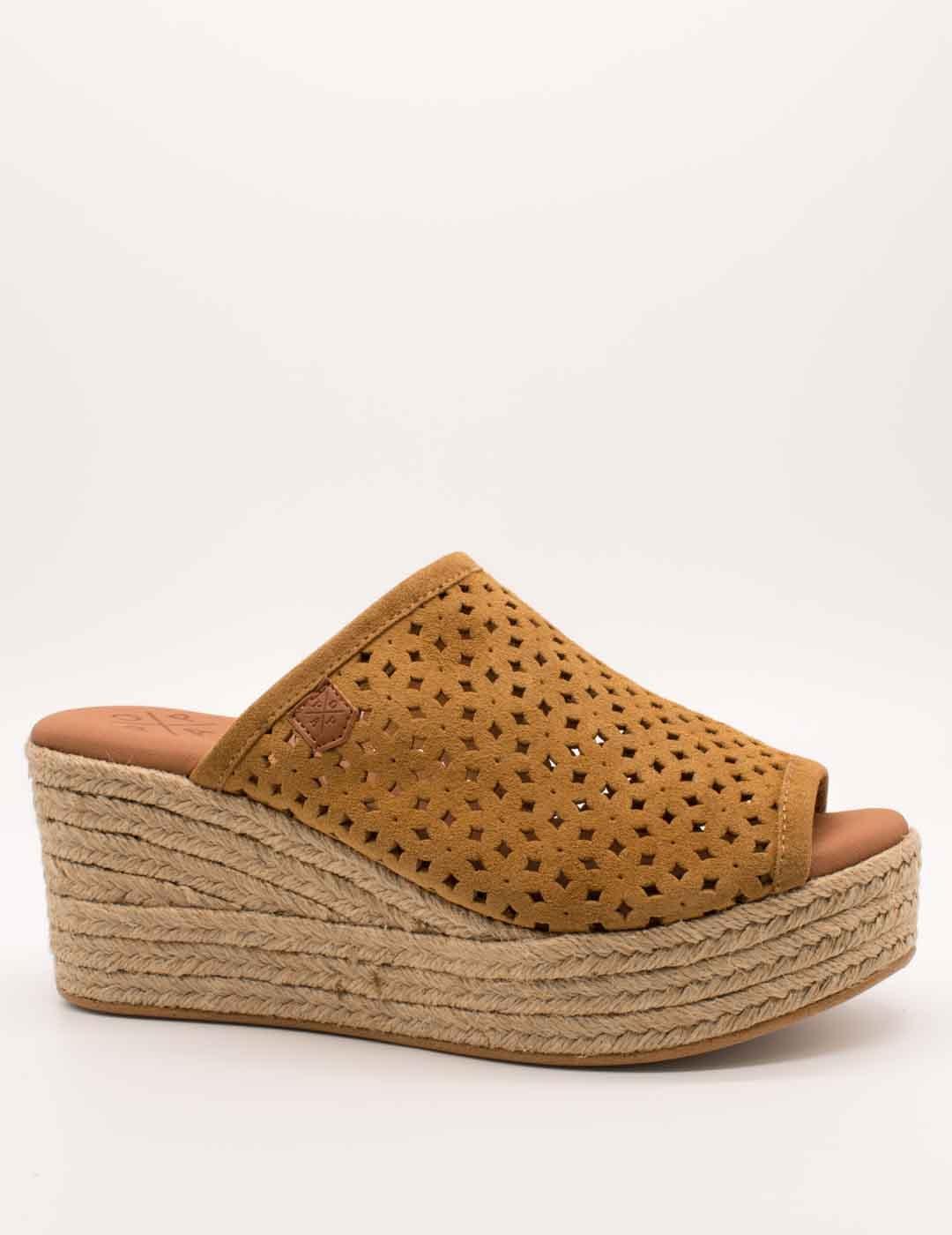 Esparto Popa Arenita Picado Cuero Serraje de Mujer