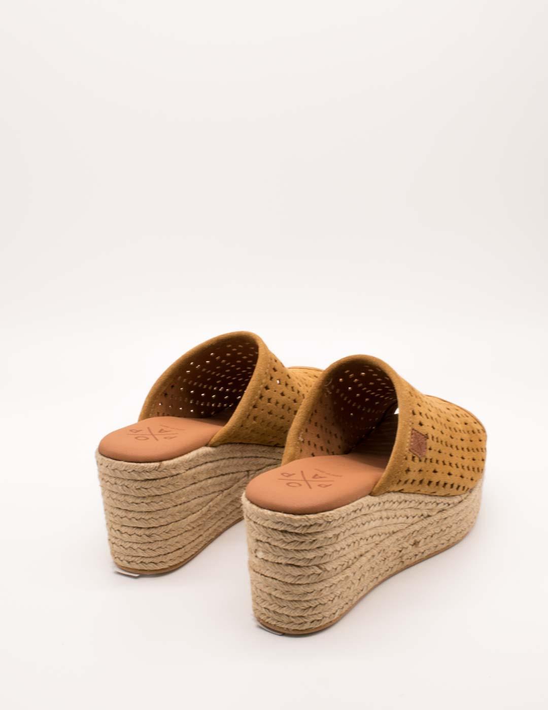 Esparto Popa Arenita Picado Cuero Serraje de Mujer