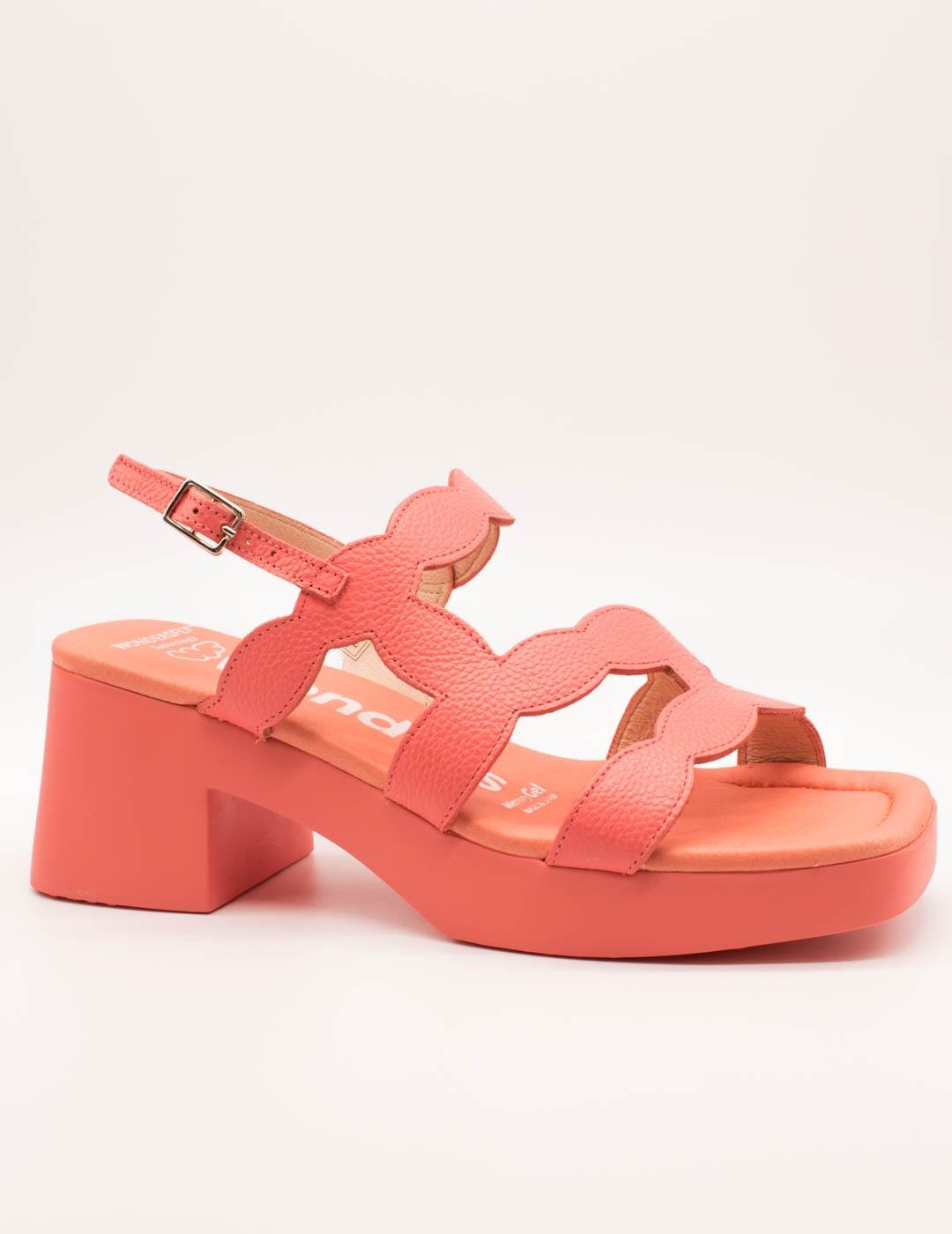 Sandalia Wonders D-1020 Wild Coral de Mujer